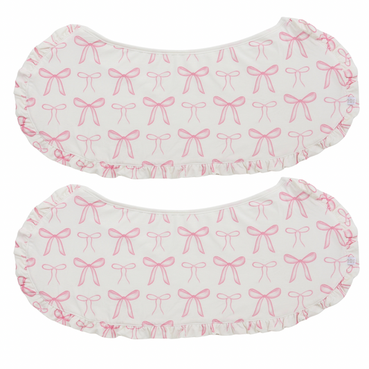 Bigger The Bow Burp Cloth Bib (Pack of 2)