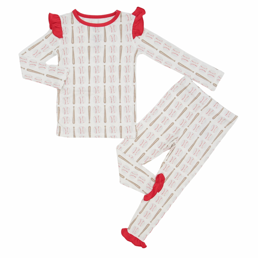 Girl Batter Up Loungewear Set