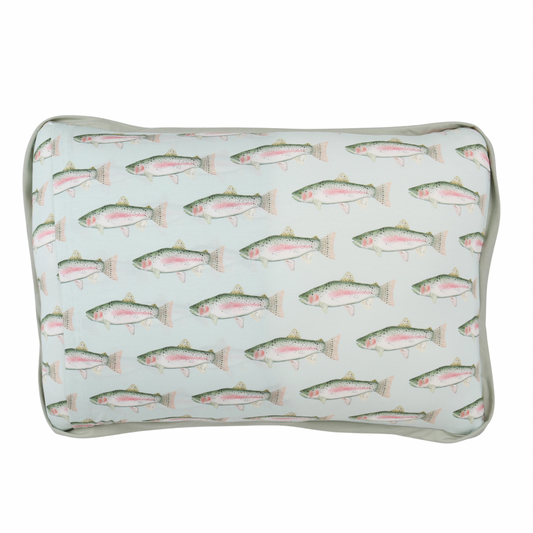 Trout Throw Pillow & Pillowcase
