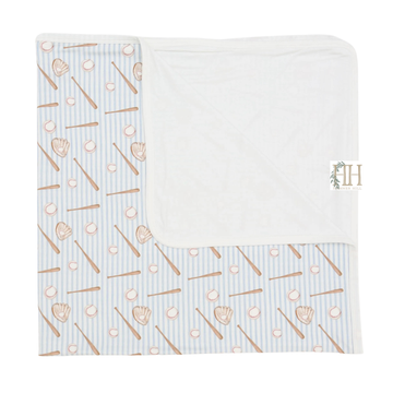 Boys Baseball Stroller Blanket