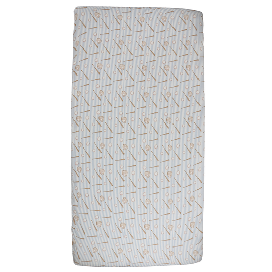 Boys Baseball Crib Sheets