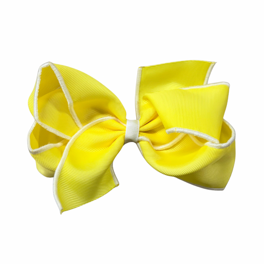 King Sporty Gros Grain With Serged Edges - Lemon
