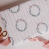Pink Wreath Gift Wrap