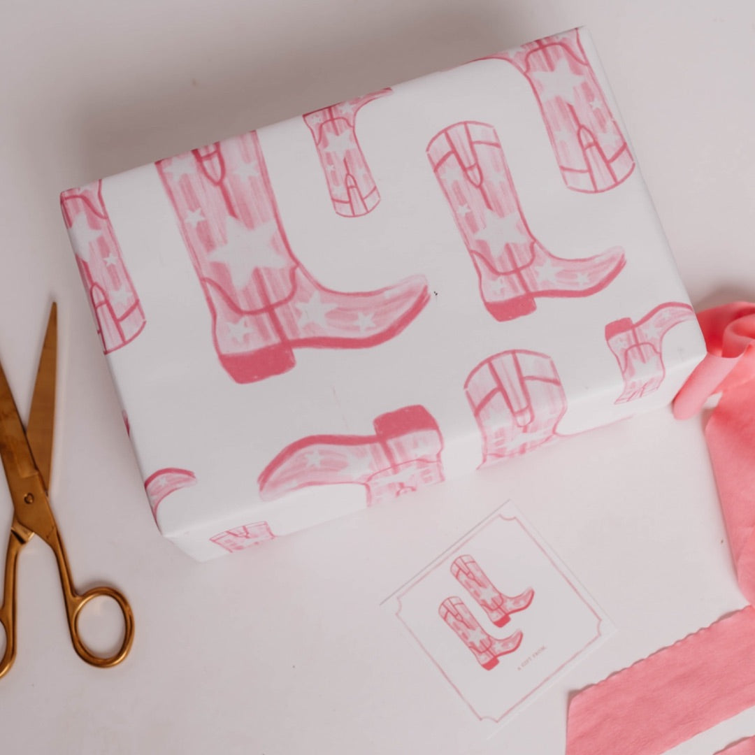 Rodeo Cowgirl Gift Wrap