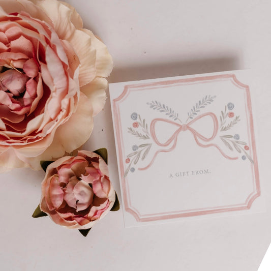 Floral Bow Gift Tags