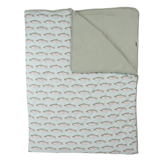 Trout Twin Size Blanket Cover