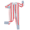 Boys Stars and Stripes Double Zipper Romper