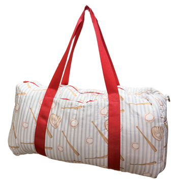 Baseball Quilted Duffle Bag