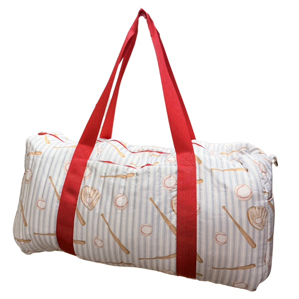 Baseball Quilted Duffle Bag