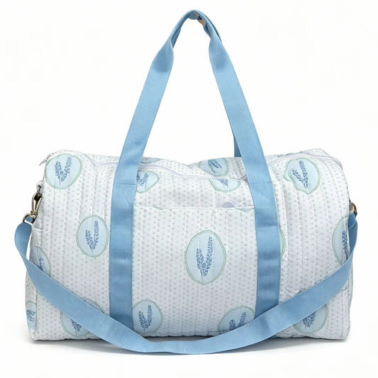 Blue Bonnet Quilted Duffle Bag
