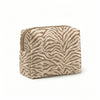Neutral Zebra Cosmetic/Tote Bag