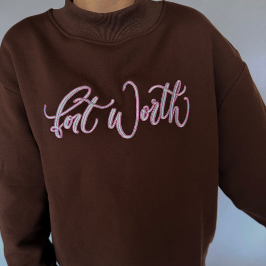 Womens Fort Worth Mockneck Pullover