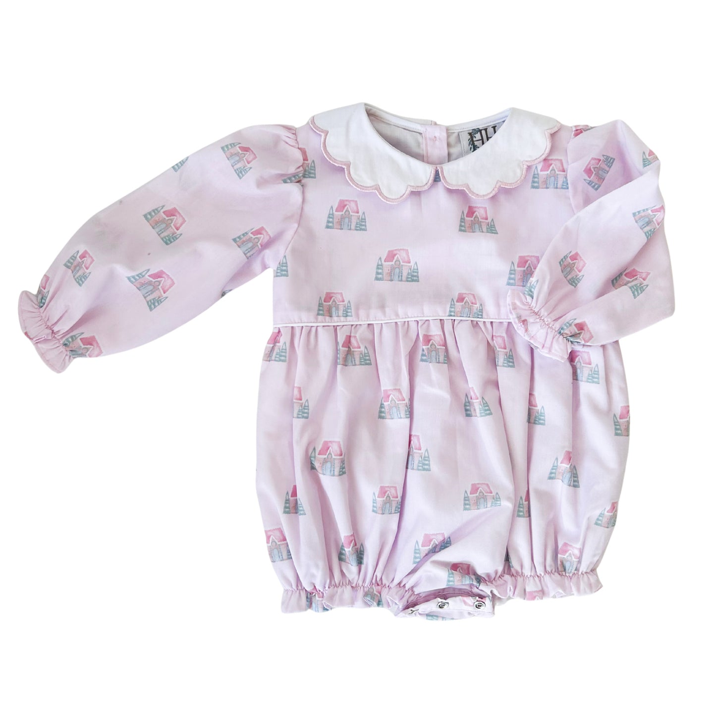 Girls Gingerbread Cottage Collar Bubble