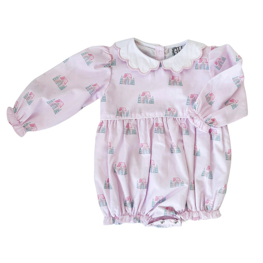 Girls Gingerbread Cottage Collar Bubble