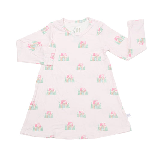 Girls Gingerbread Cottage Bamboo Dress