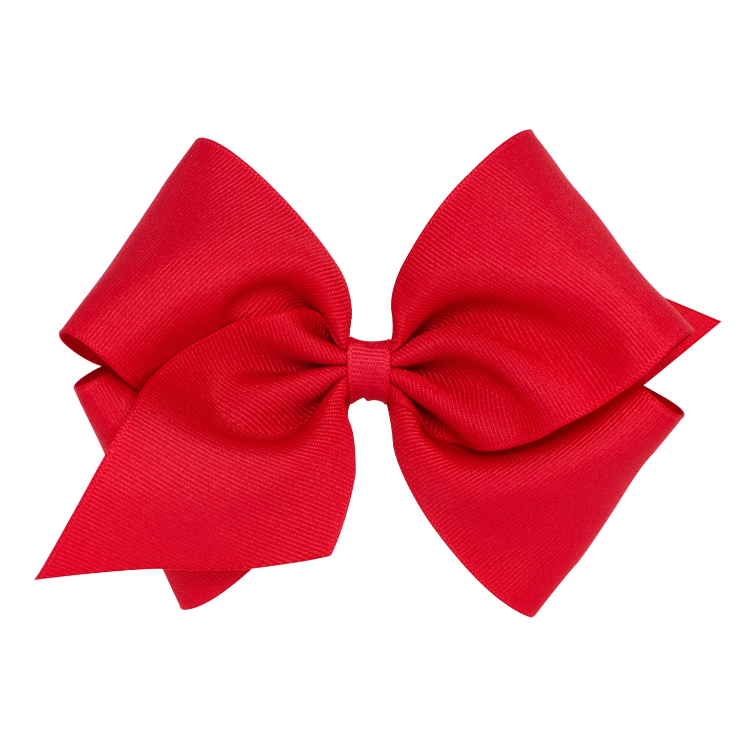 Mini King Classic Grosgrain Hair Bow (Plain Wrap) - Red