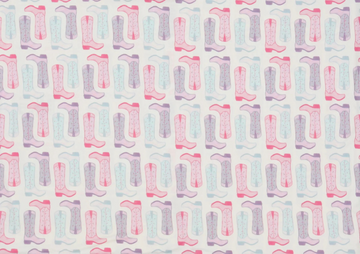 Girls Petals and Spurs Crib Sheet