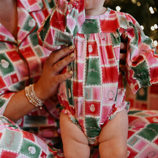 Girls Letter to Santa Long Sleeve Bamboo Bubble