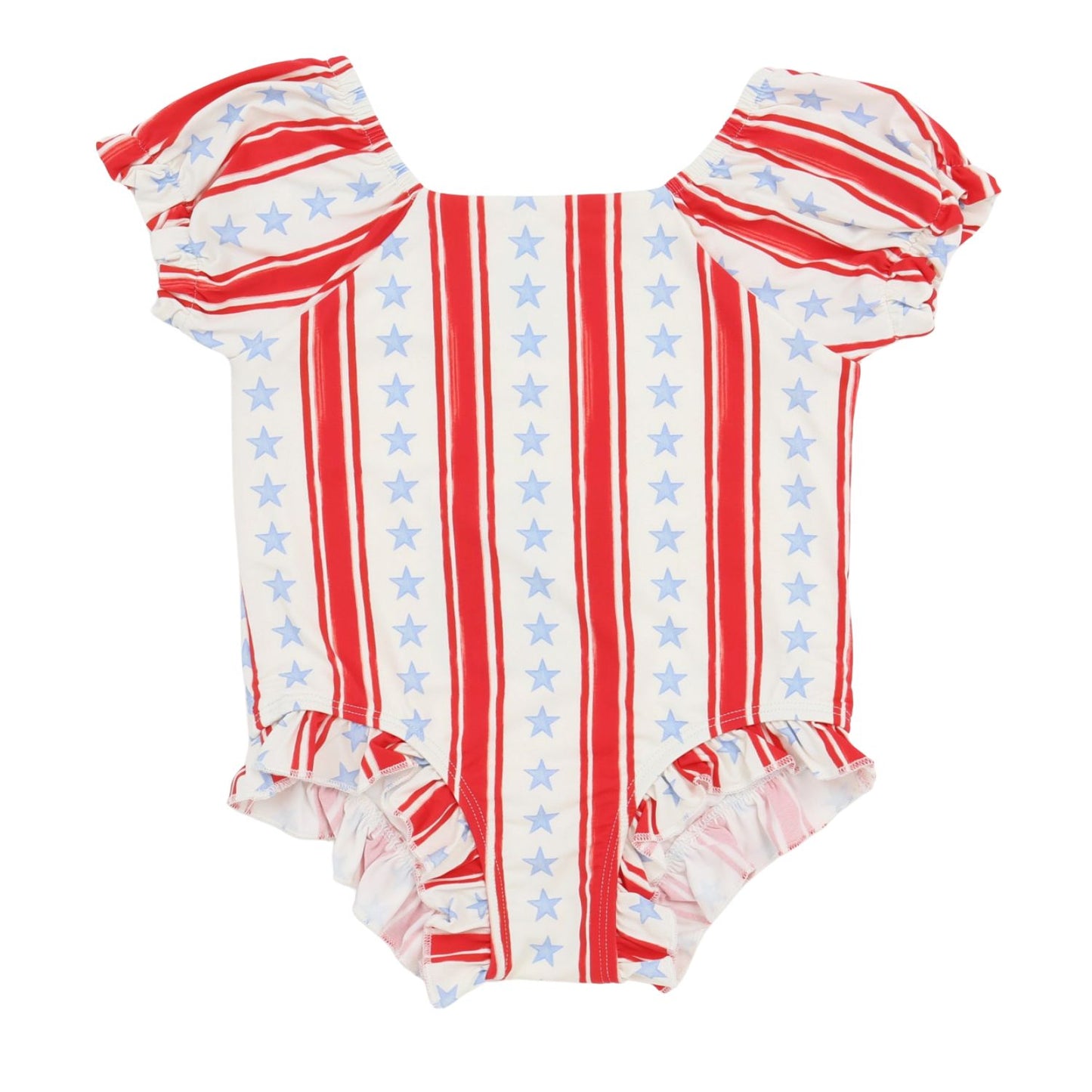 Girls Stars and Stripes One Piece Swim