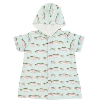 Boys Trout Hooded Coverup