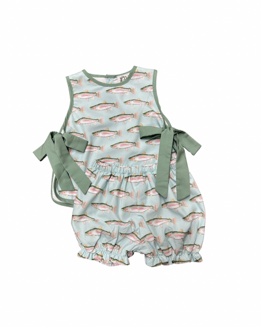 Girls Trout Tie Bloomer Set