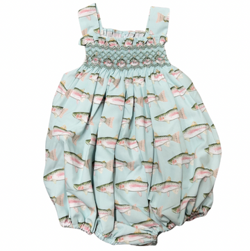 Girls Trout Smocked Bubble