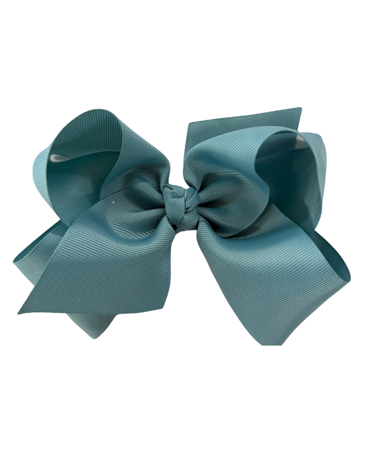 King Classic Grosgrain Hair Bow (Knot Wrap) - Nile Blue