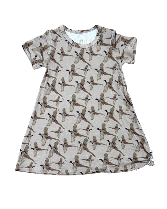 Girls Pheasant Bamboo Dress
