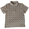 Mens Brown Wild West Performance Polo