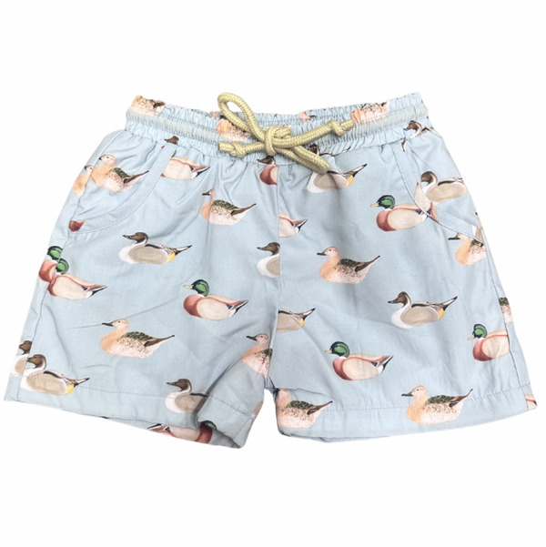 Boys Vintage Duck Swim Trunks