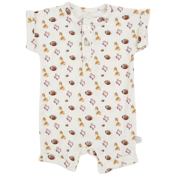 Boys Collie Button Romper