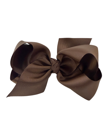 King Classic Grosgrain Hair Bow (Knot Wrap) - Coffee