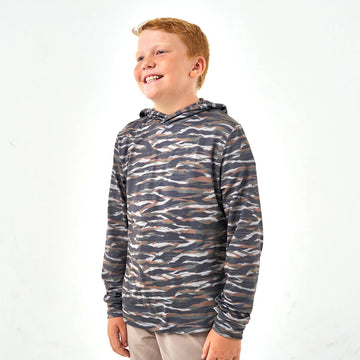 Toddler Performance Hoodie -Tiger Stripe Camo- Wetland