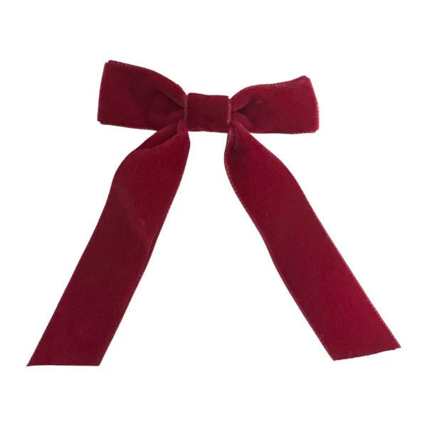 Tiny Velvet Streamer - Cardinal