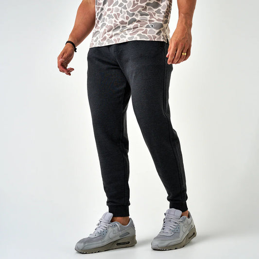 Fleece Jogger - Heather Black