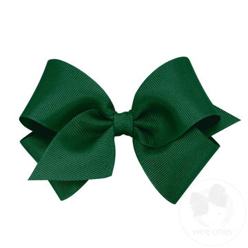 Small Grosgrain Basic Bow - Hunter