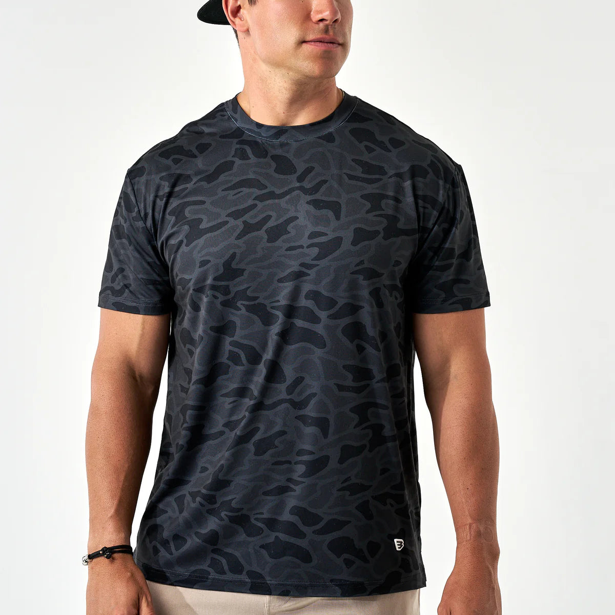 Go To Tee-Black Camo
