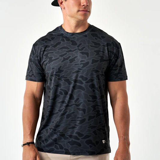 Go To Tee-Black Camo