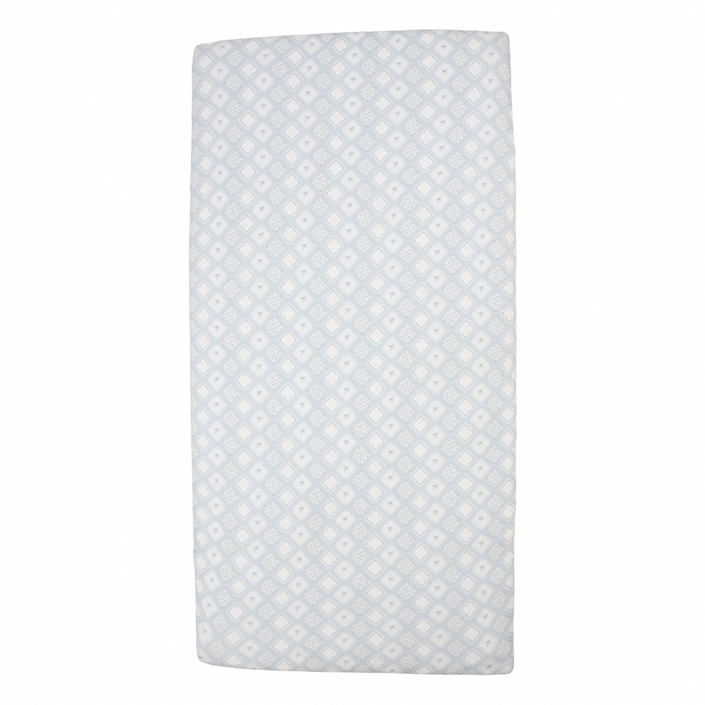 Girls Quilted Bow Patch Crib Sheets