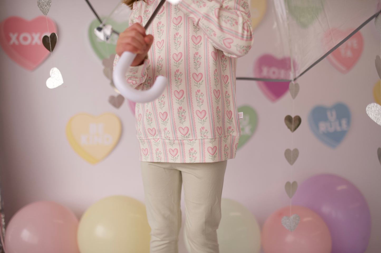 Floral Heart Crew Neck