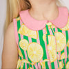 Girls Lemon Cotton Dress