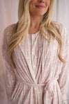 Womens Floral Heart Robe