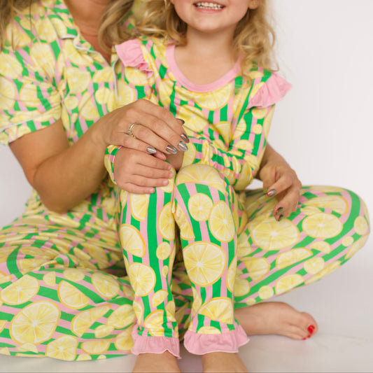 Girls Lemon Loungewear Set