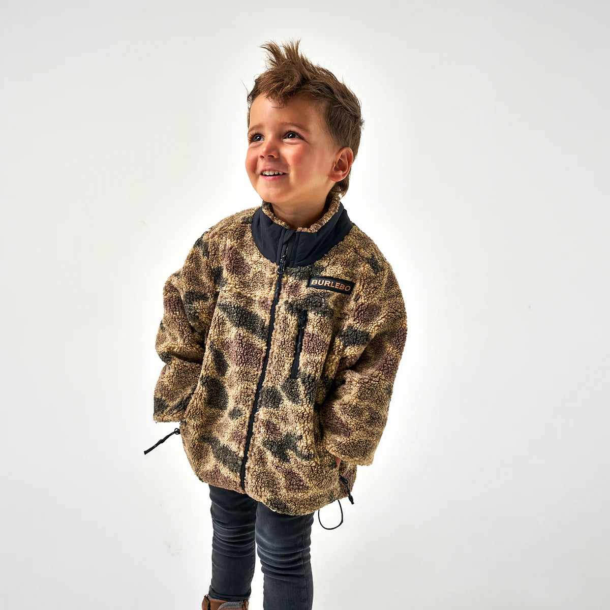 Kids Sherpa - Full Zip- Rocky Mountain Camo